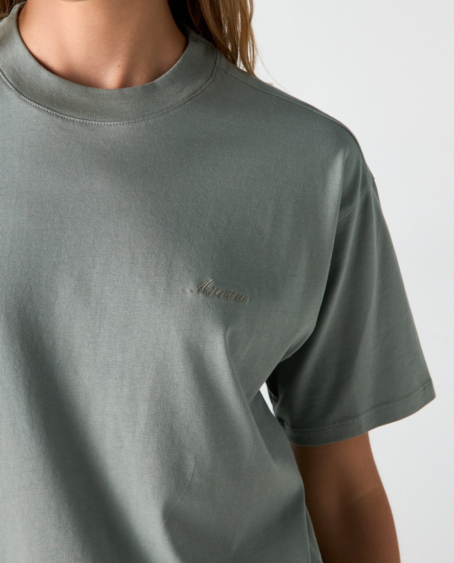 Camiseta Dama Americanino 600F002 Basica Cuello Redondo Verde