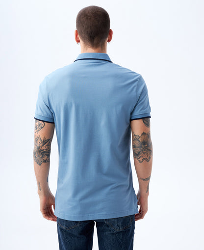 Camiseta Polo Americanino 800B803 Slim Fit Gris Azulado