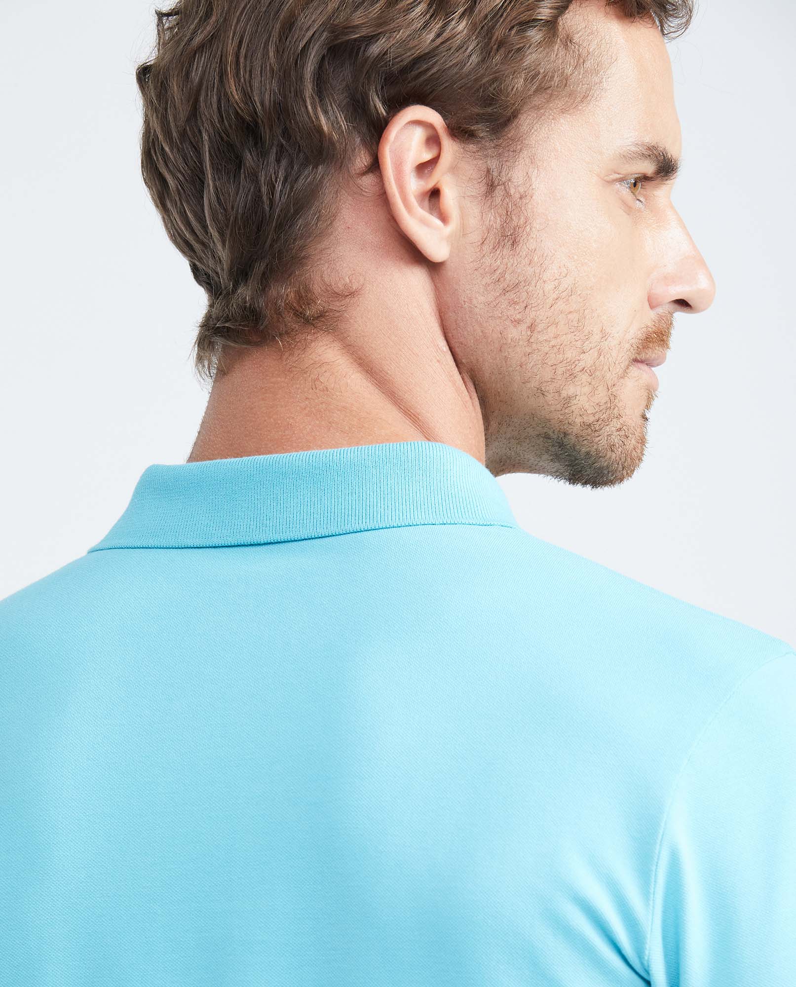 Camiseta Polo Chevignon 609F001 Slim Fit Azul Acuarela Medio