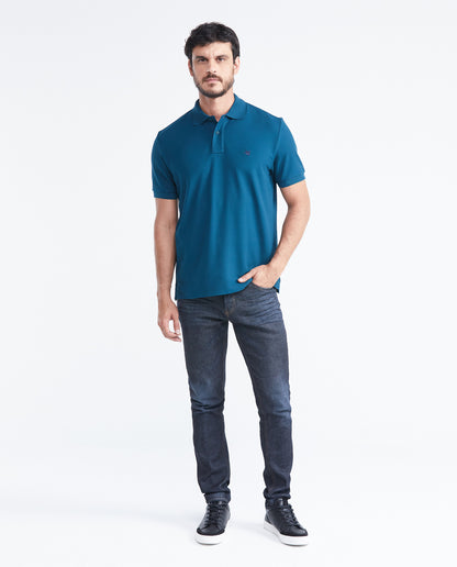 Camiseta Polo Chevignon 609F000 Classic Fit Verde Montaña Oscuro