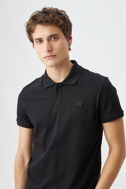 Camiseta Polo Americanino 800B703 Slim Fit Negro