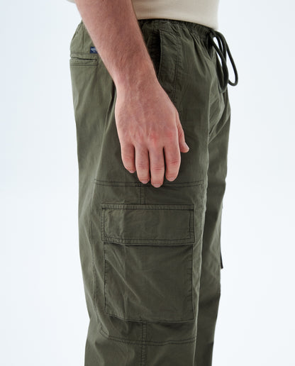 Pantalon Hombre Americanino 839F001 Jogger Cargo Verde Militar