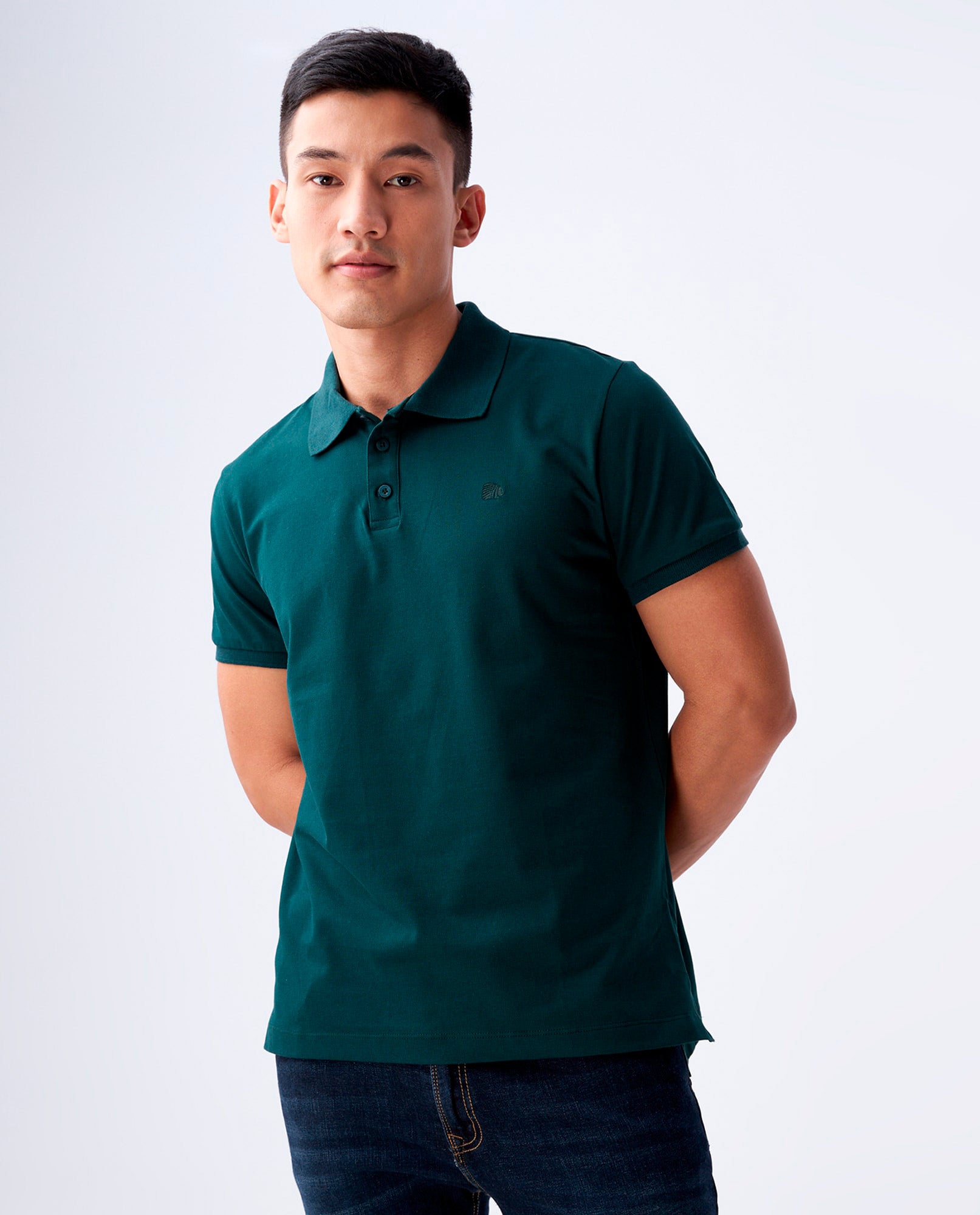 Camiseta Polo Americanino 800B703 Slim Fit Verde