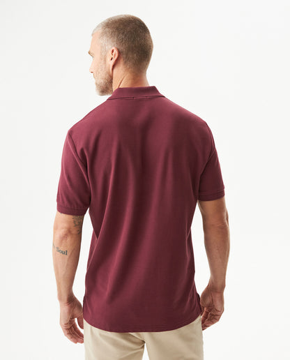 Camiseta Polo Chevignon 609G000 Classic Fit Rojo Uva Ultraoscuro