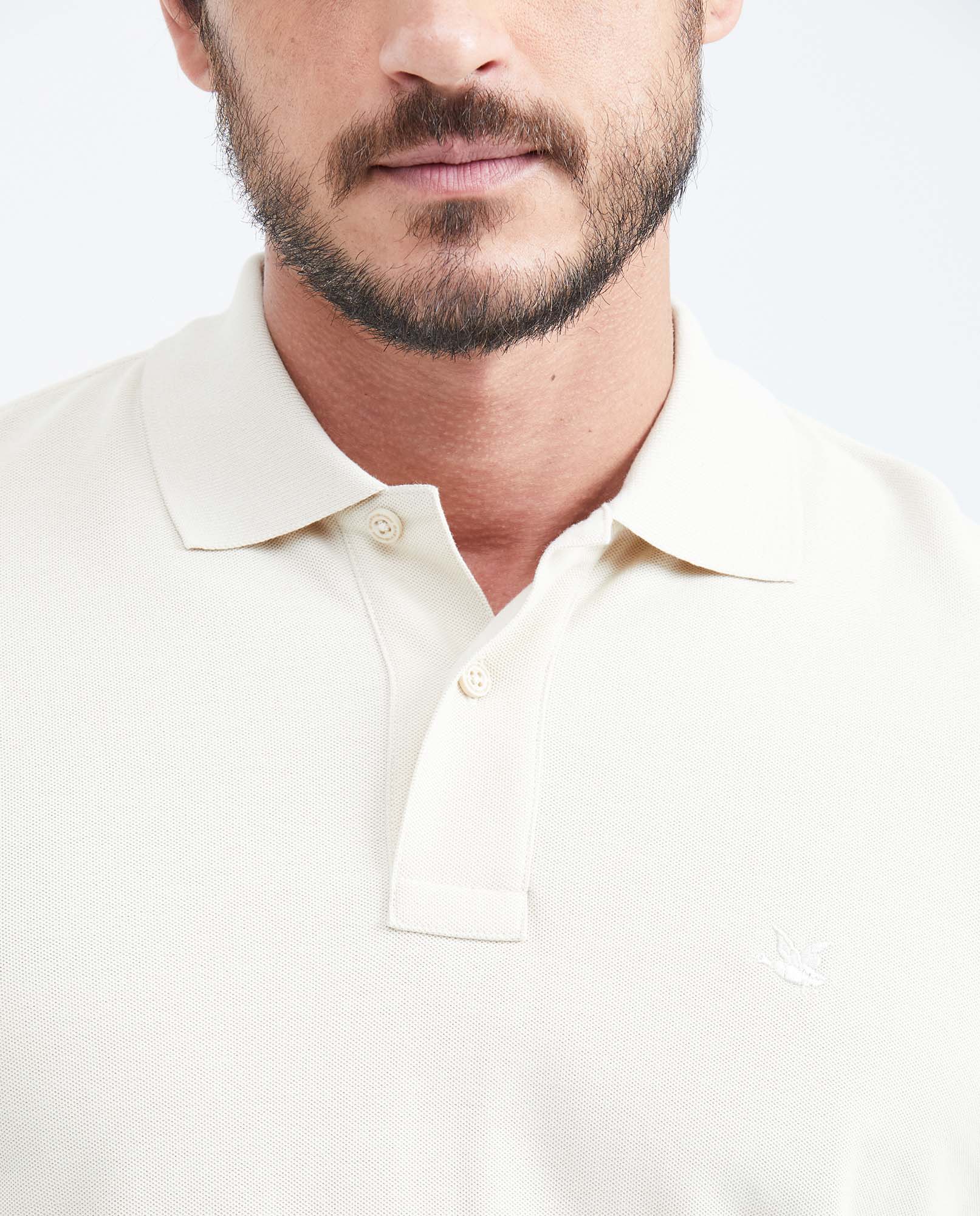 Camiseta Polo Chevignon 609F000 Classic Fit Beige Ostra Claro