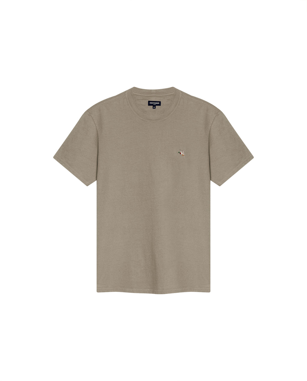 Camiseta Cuello Redondo Chevignon 649G020 Slim Fit Verde Myrica Oscuro