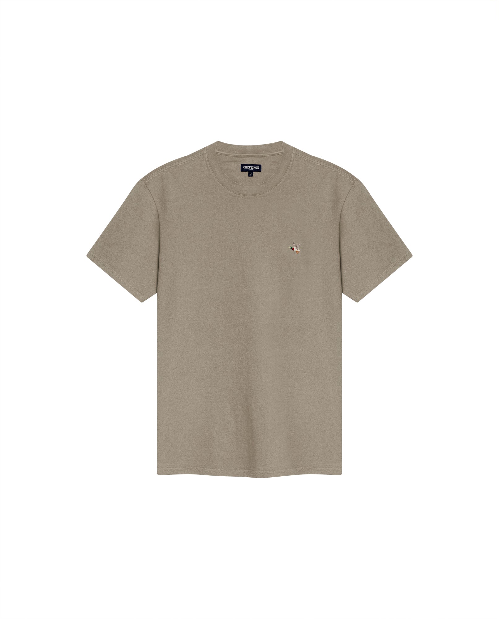 Camiseta Cuello Redondo Chevignon 649G020 Slim Fit Verde Myrica Oscuro