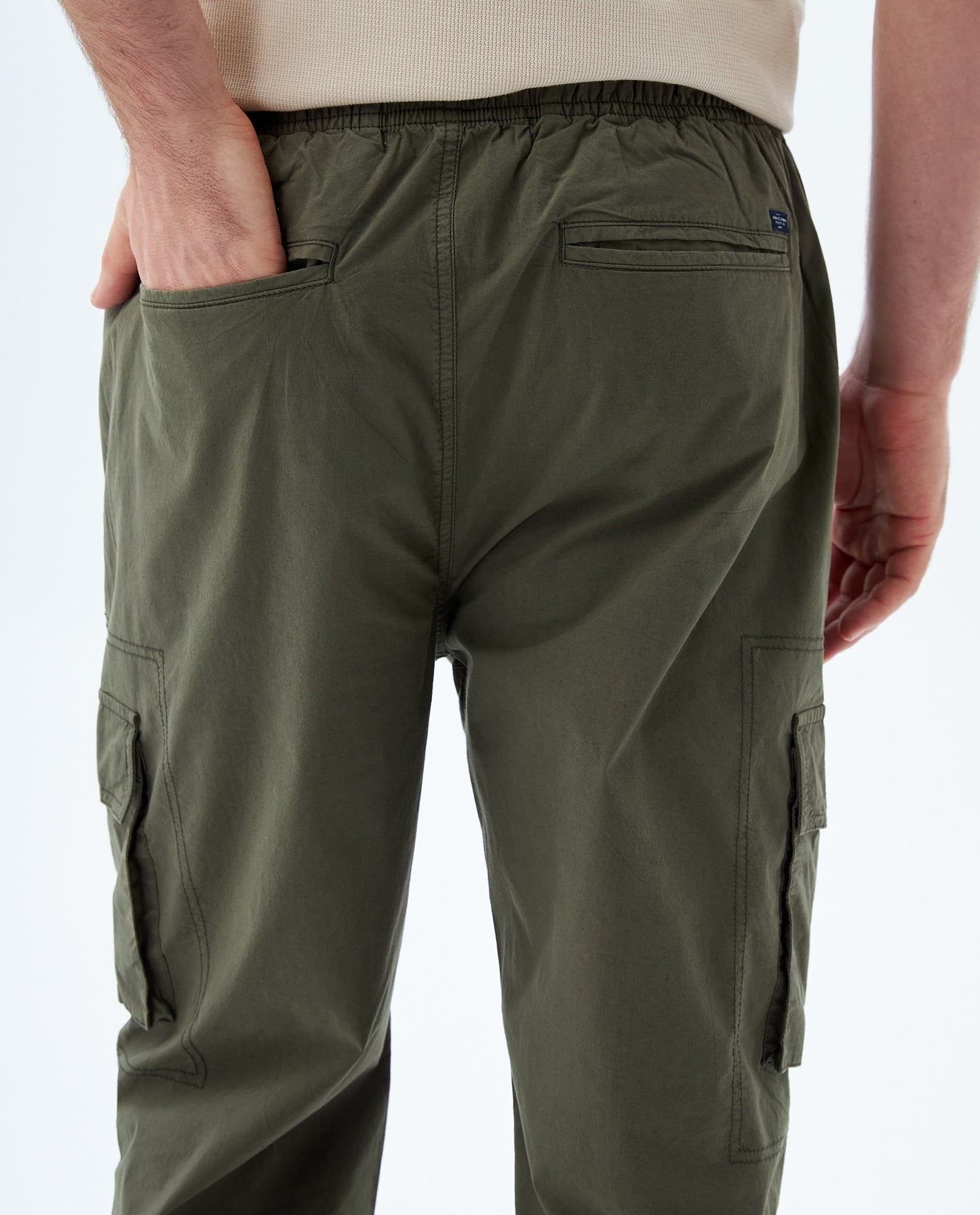 Pantalon Hombre Americanino 839F001 Jogger Cargo Verde Militar
