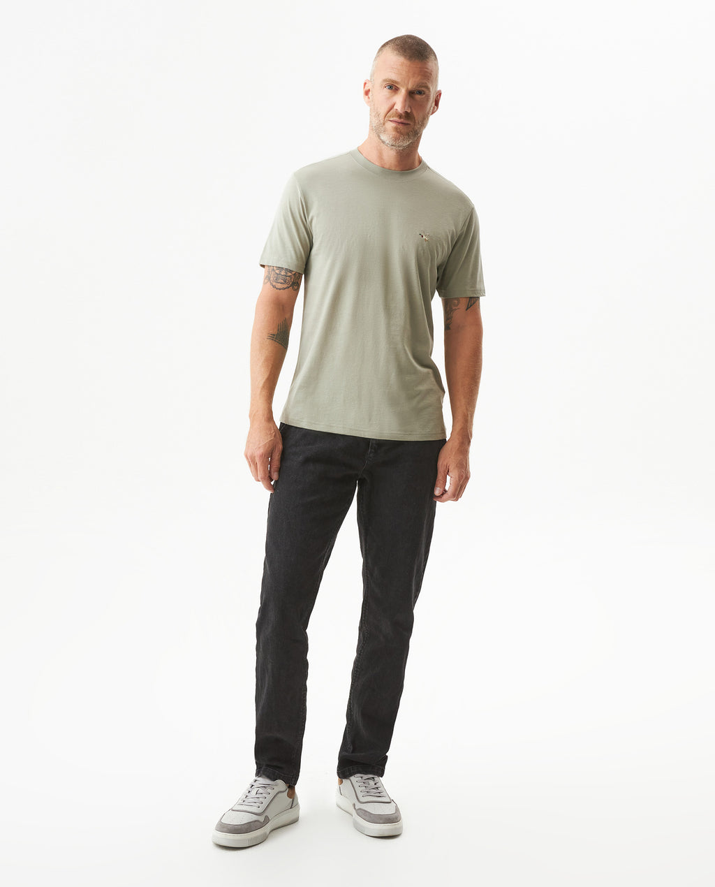 Camiseta Cuello Redondo Chevignon 649G020 Slim Fit Verde Myrica Oscuro