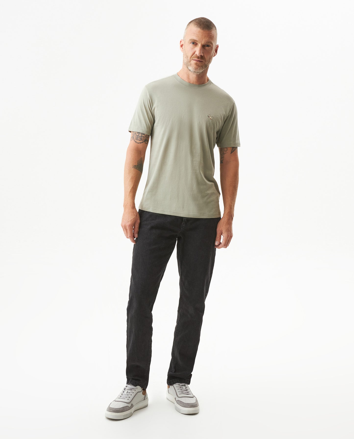 Camiseta Cuello Redondo Chevignon 649G020 Slim Fit Verde Myrica Oscuro