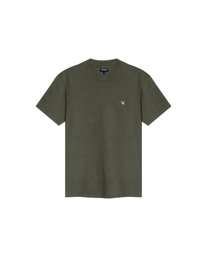 Camiseta Cuello Redondo Chevignon 649G001 Slim Fit Verde Militar