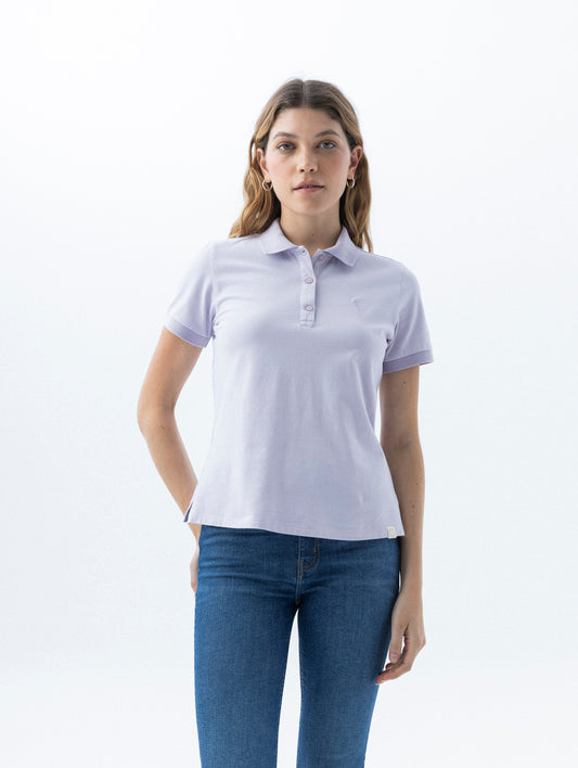 Camiseta Dama Americanino 600D007 Basica Polo Lila