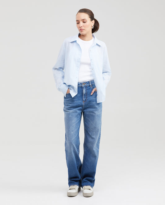 Jean Dama Chevignon 431G031 Straight Fit Azul Medio