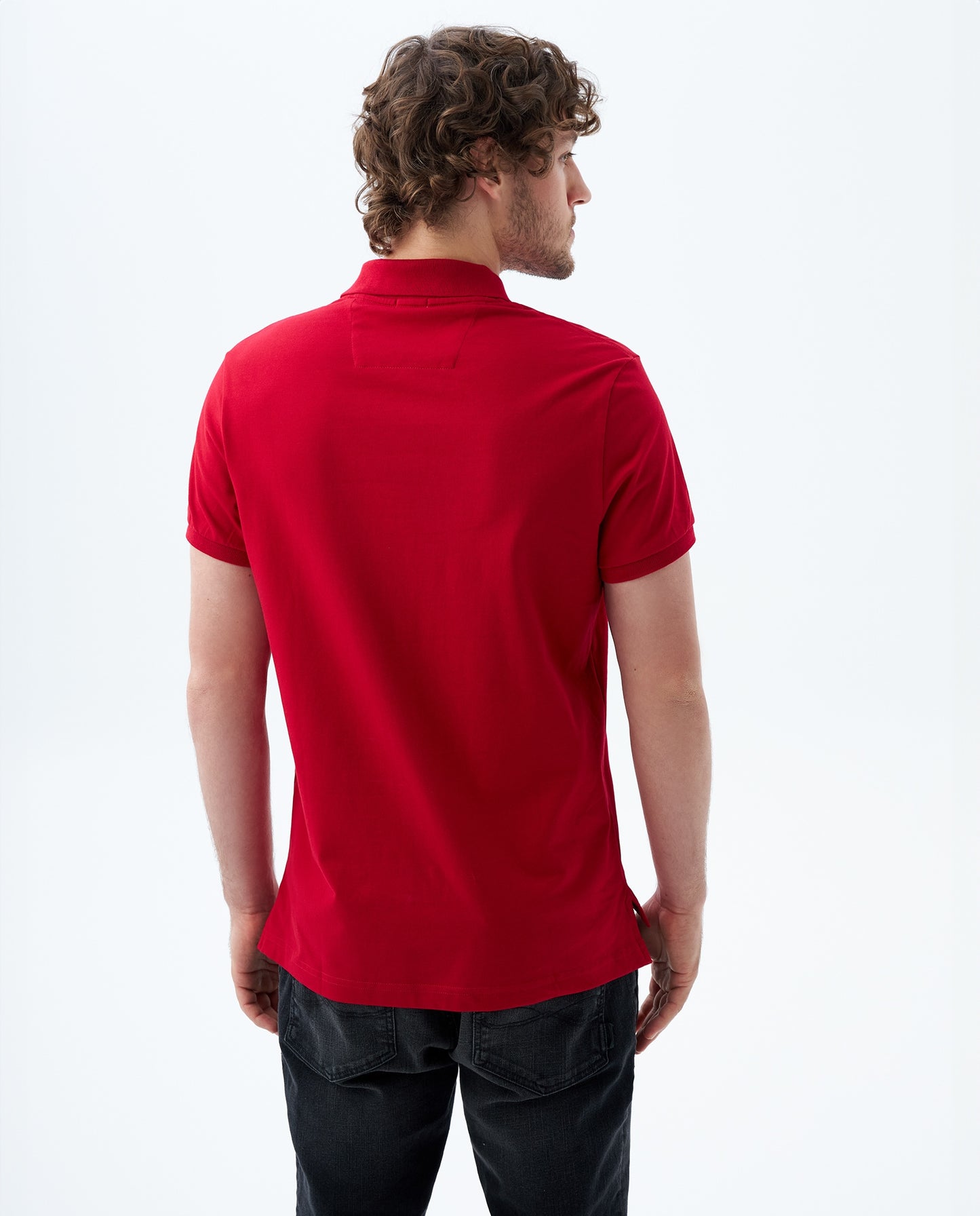 Camiseta Polo Americanino 800B703 Slim Fit Rojo