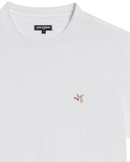 Camiseta Cuello Redondo Chevignon 649G001 Slim Fit Blanco