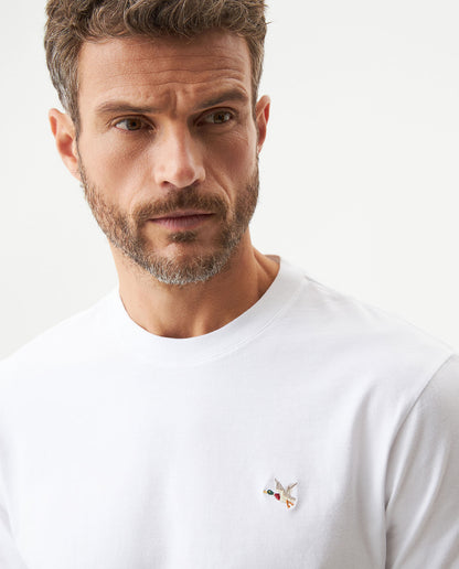 Camiseta Cuello Redondo Chevignon 649G001 Slim Fit Blanco
