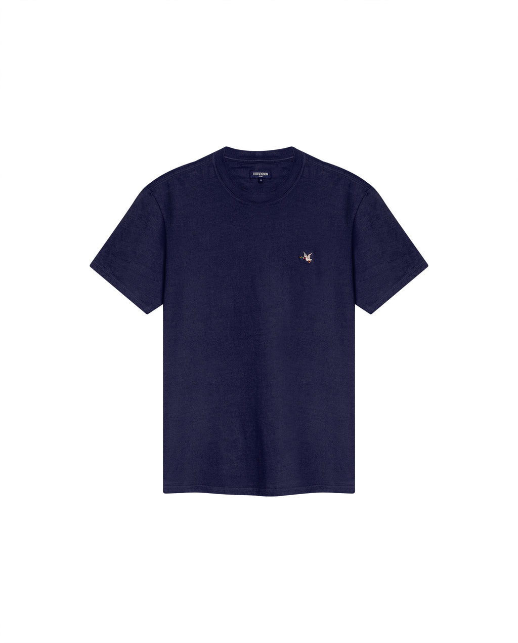Camiseta Cuello Redondo Chevignon 649G001 Slim Fit Azul Marino