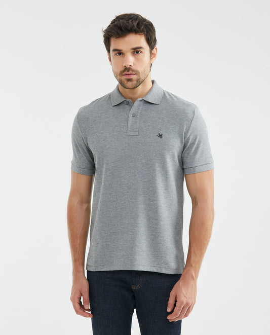 Camiseta Polo Chevignon 601F000 Classic Fit Gris Jaspe Medio