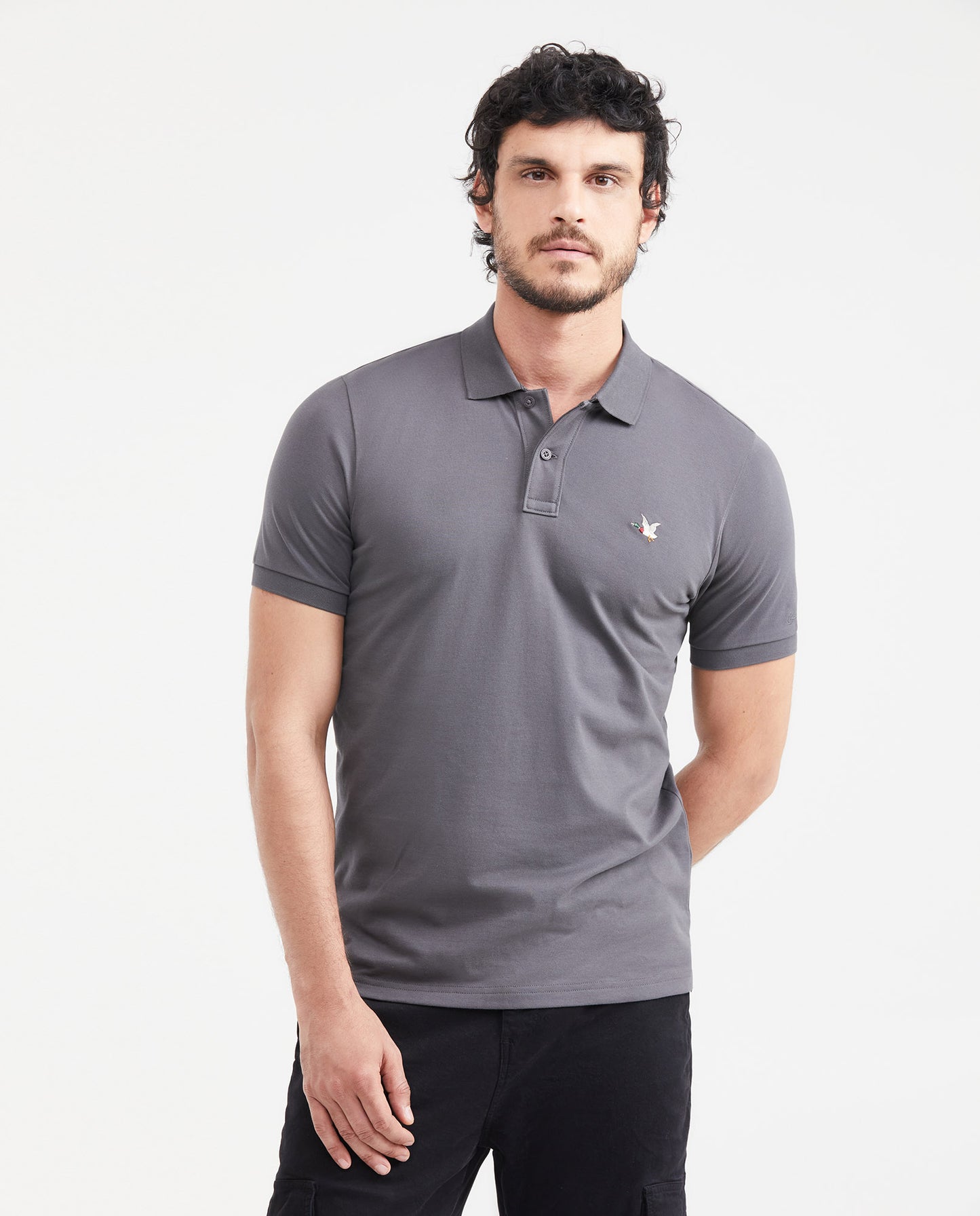 Camiseta Polo Chevignon 601G001 Slim Fit Gris Oscuro