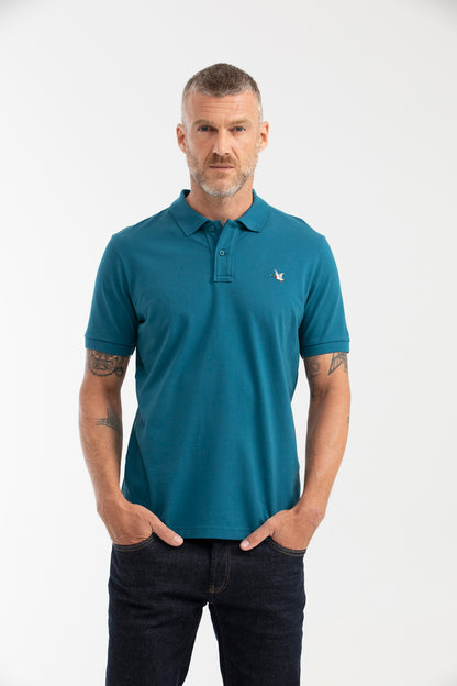 Camiseta Polo Chevignon 602G001 Slim Fit Azul Huracan Oscuro