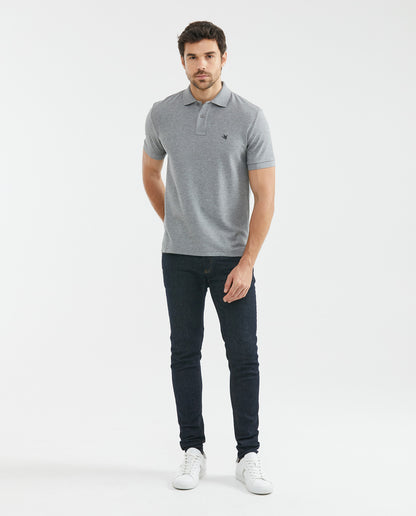 Camiseta Polo Chevignon 601F000 Classic Fit Gris Jaspe Medio