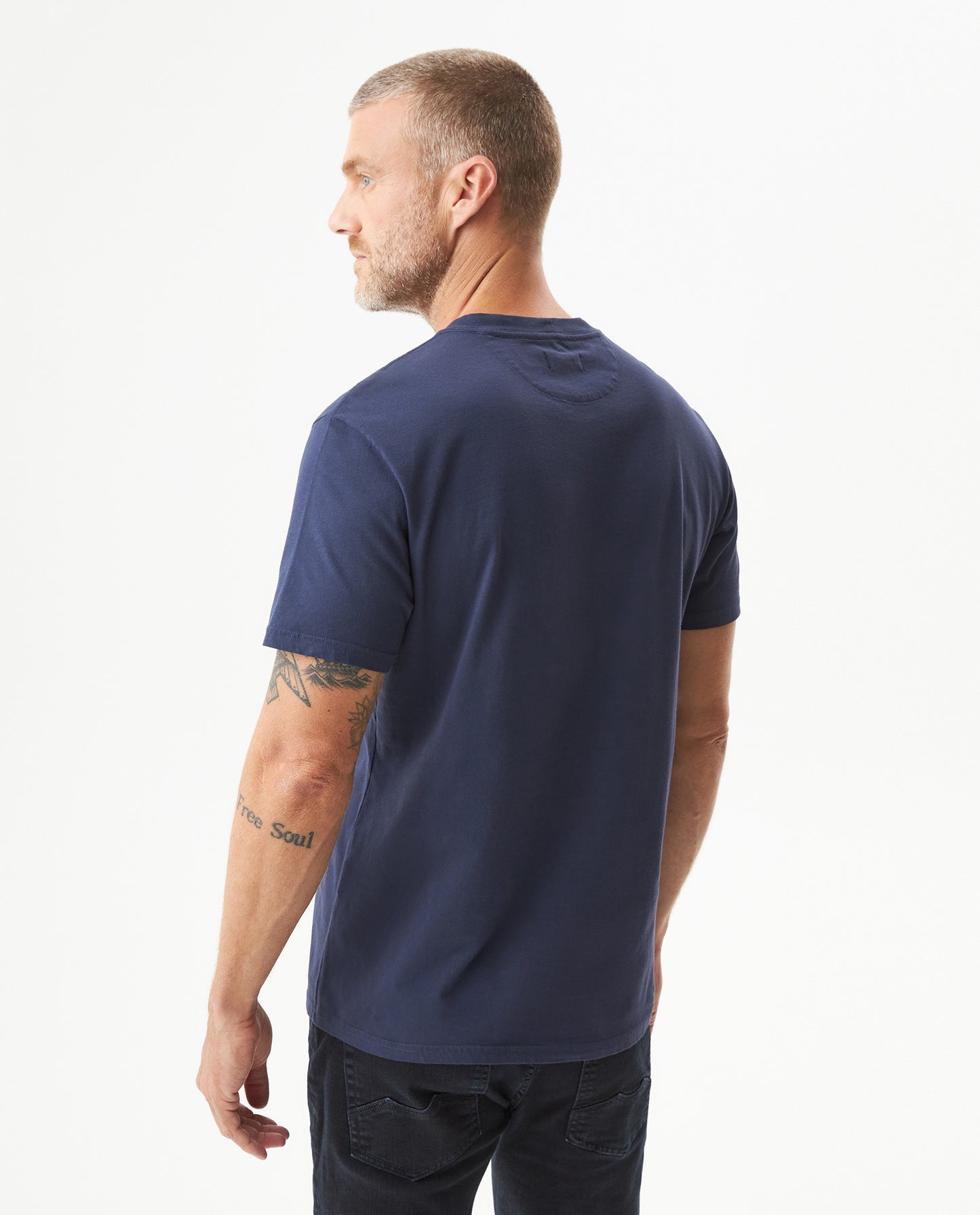 Camiseta Cuello Redondo Chevignon 649G001 Slim Fit Azul Marino