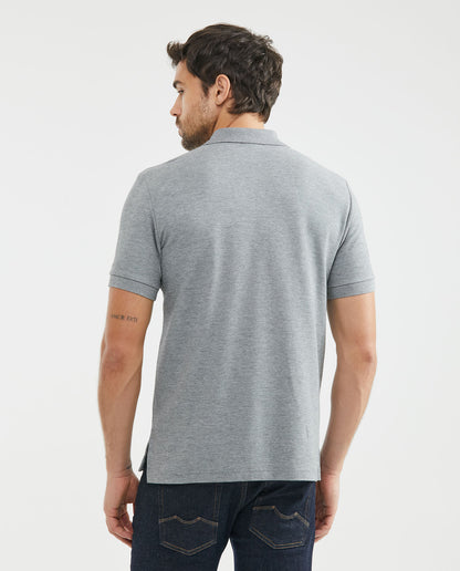 Camiseta Polo Chevignon 601F000 Classic Fit Gris Jaspe Medio