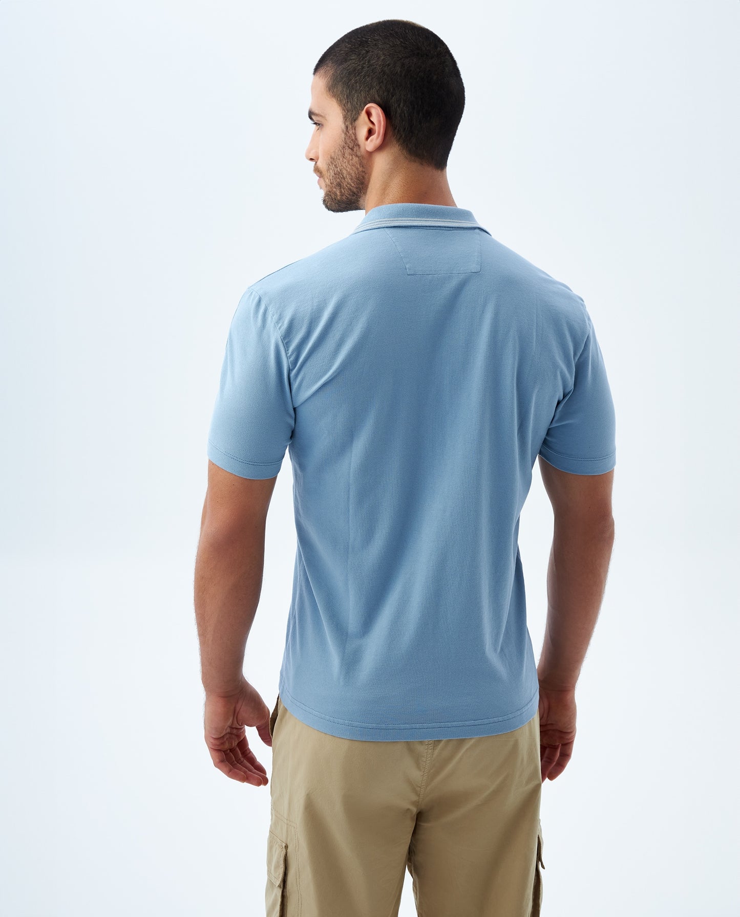 Camiseta Polo Americanino 809F000 Slim Fit Azul