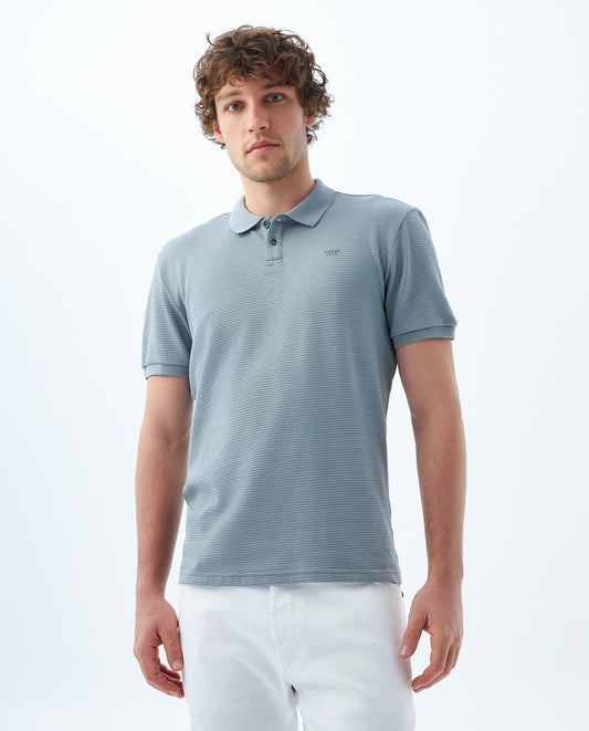 Camiseta Polo Americanino 809F003 Slim Fit Gris
