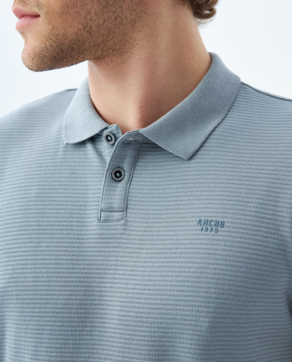 Camiseta Polo Americanino 809F003 Slim Fit Gris