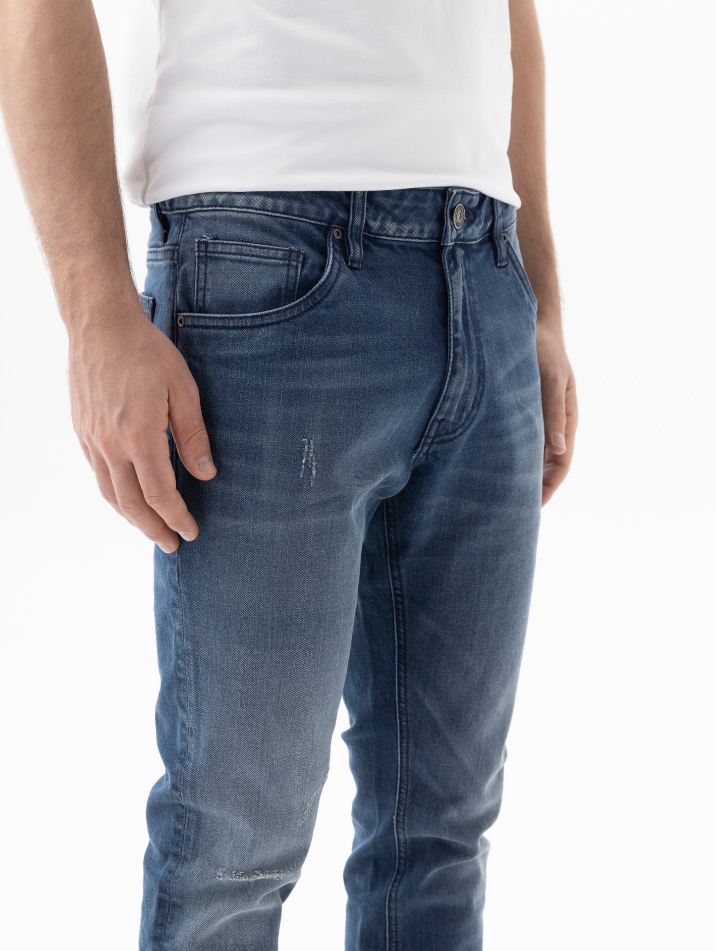 Jean Hombre Americanino 530F801 Oregon Slim & Straight Azul Medio