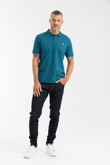 Camiseta Polo Chevignon 602G001 Slim Fit Azul Huracan Oscuro
