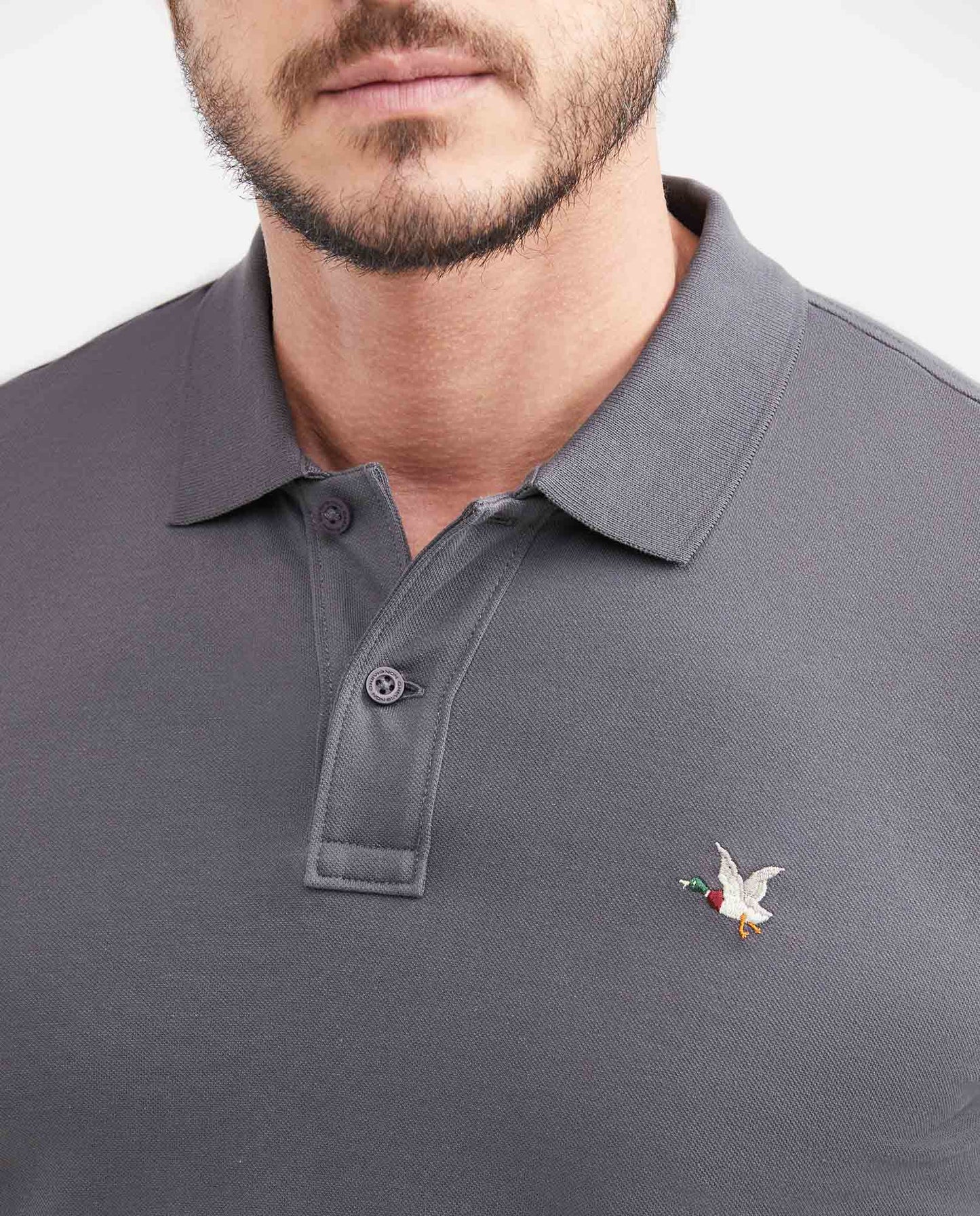 Camiseta Polo Chevignon 601G001 Slim Fit Gris Oscuro