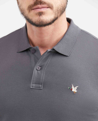 Camiseta Polo Chevignon 601G001 Slim Fit Gris Oscuro