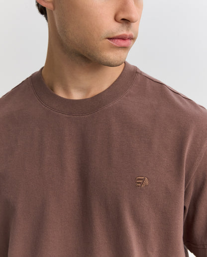 Camiseta Cuello Redondo Americanino 840G000 Relax Fit Cafe Pardo Medio