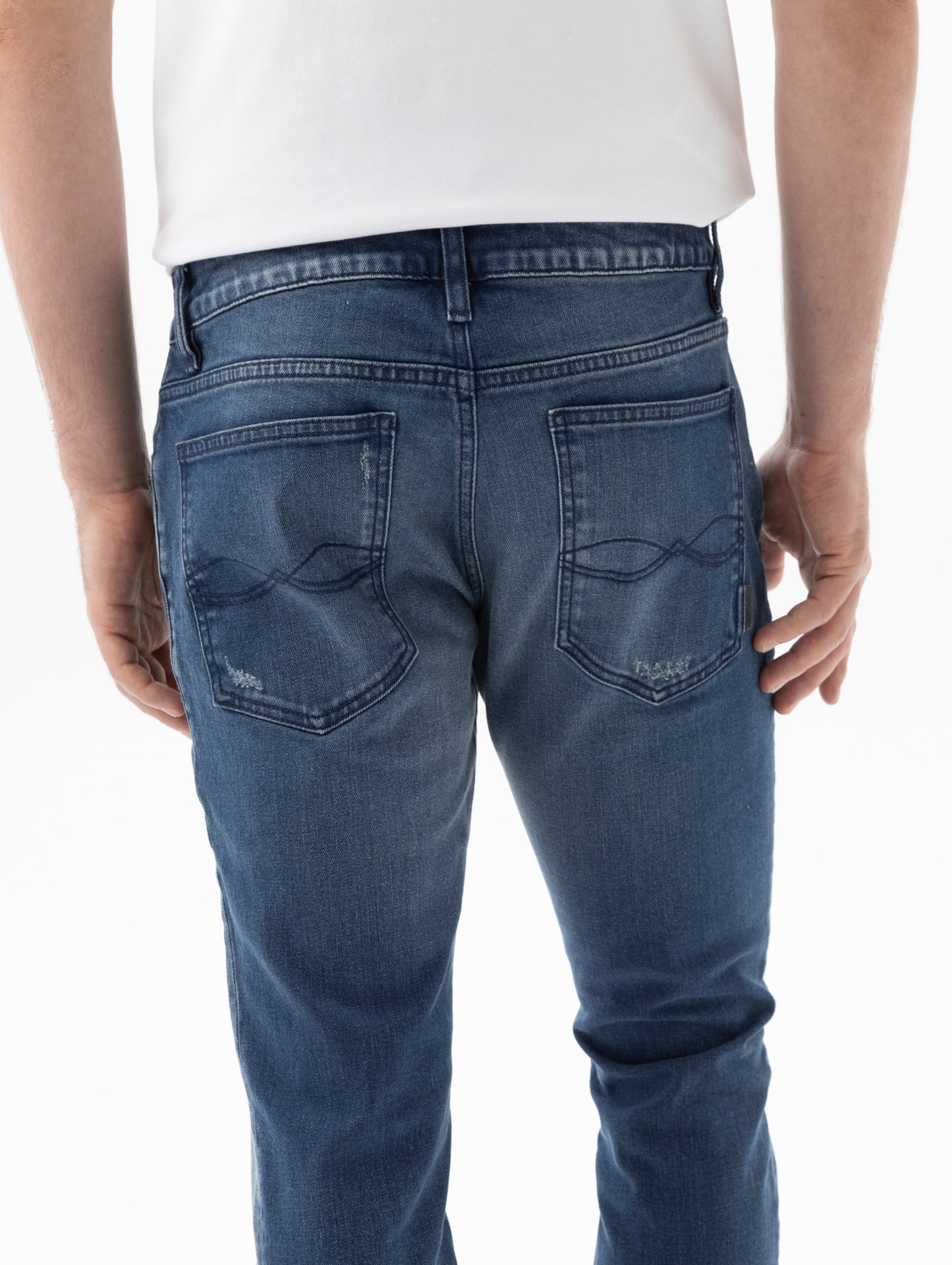 Jean Hombre Americanino 530F801 Oregon Slim & Straight Azul Medio
