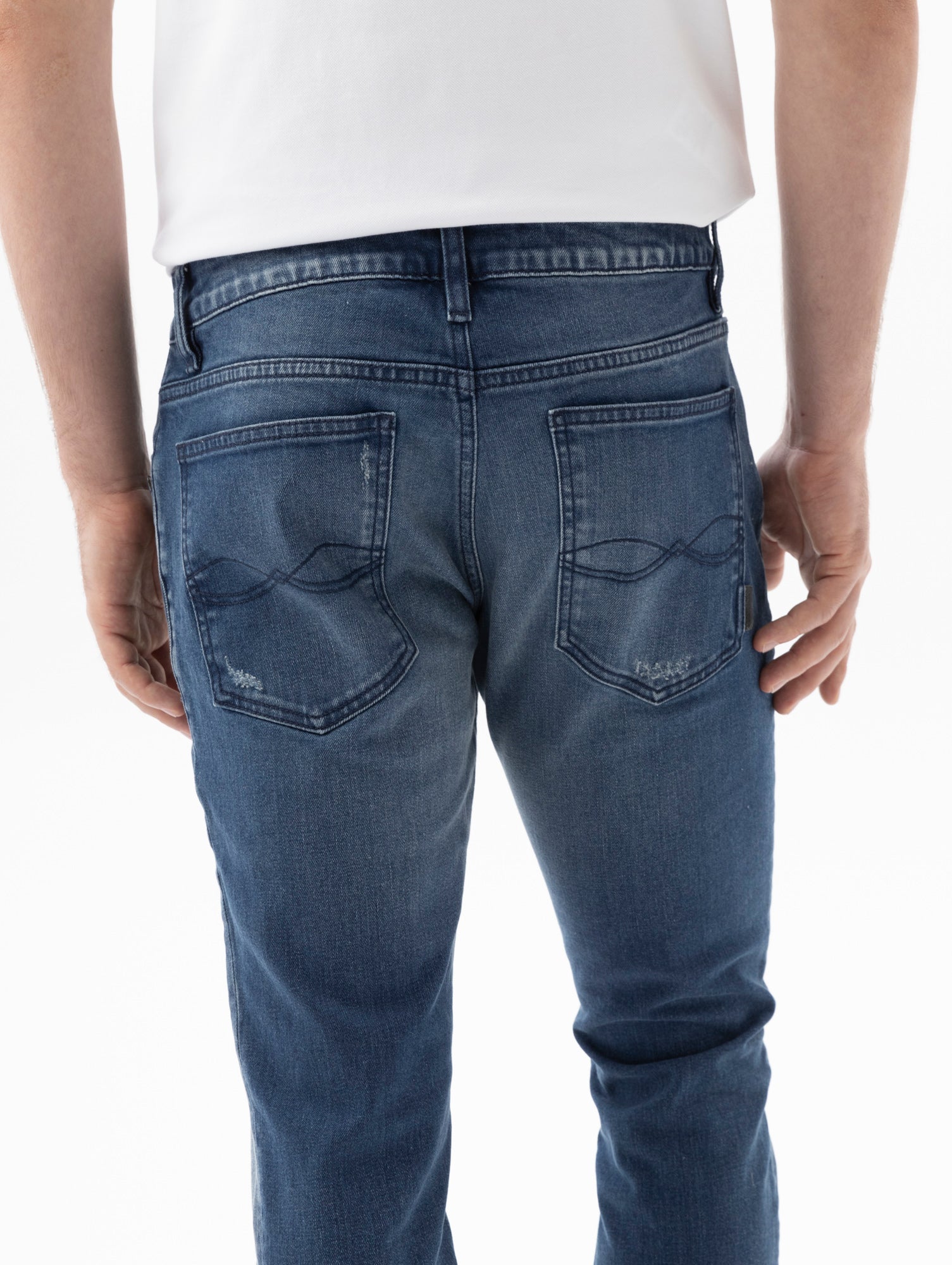 Jean Hombre Americanino 530F801 Oregon Slim & Straight Azul Medio