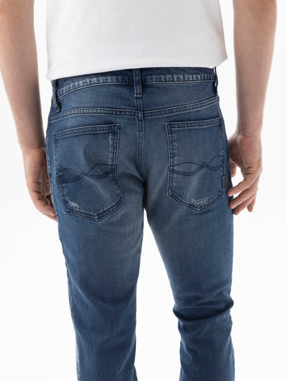 Jean Hombre Americanino 530F801 Oregon Slim & Straight Azul Medio