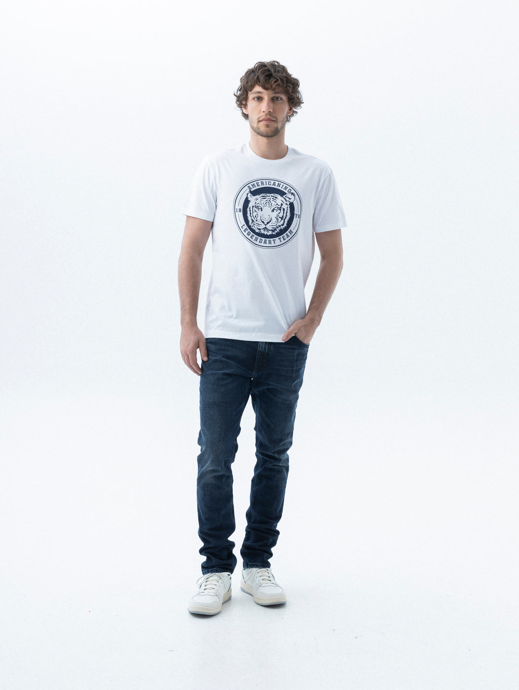 Jean Hombre Americanino 530F800 Oregon Slim & Straight Azul Oscuro