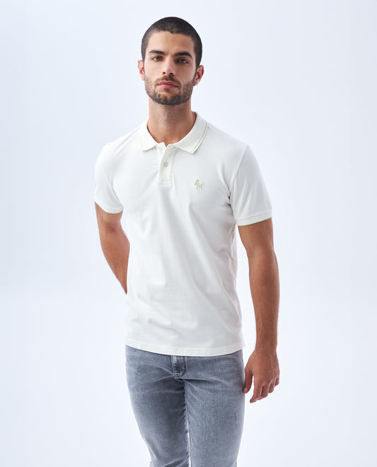 Camiseta Polo Americanino 802F007 Slim Fit Crudo