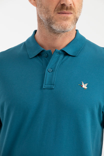 Camiseta Polo Chevignon 602G001 Slim Fit Azul Huracan Oscuro