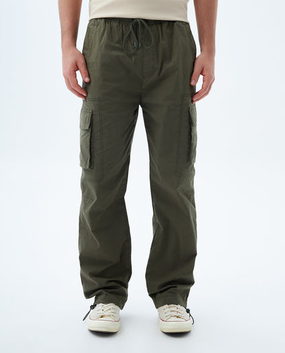 Pantalon Hombre Americanino 839F001 Jogger Cargo Verde Militar