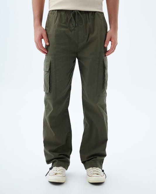 Pantalon Hombre Americanino 839F001 Jogger Cargo Verde Militar