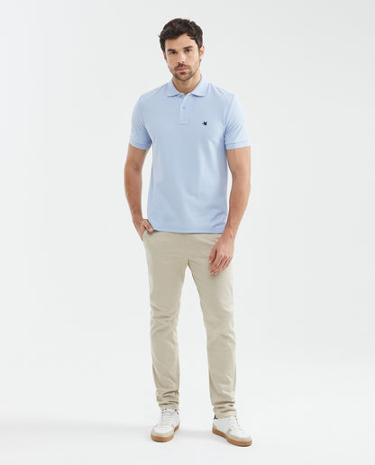 Camiseta Polo Chevignon 601F000 Classic Fit Azul Claro