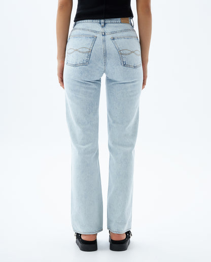 Jean Dama Americanino 330D906 Straigth Linea Azul Claro