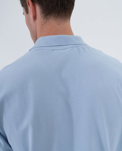 Camiseta Polo Americanino 800G004 Slim Fit Azul Claro