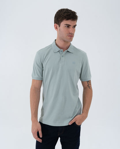 Camiseta Polo Americanino 800G004 Slim Fit Verde Claro