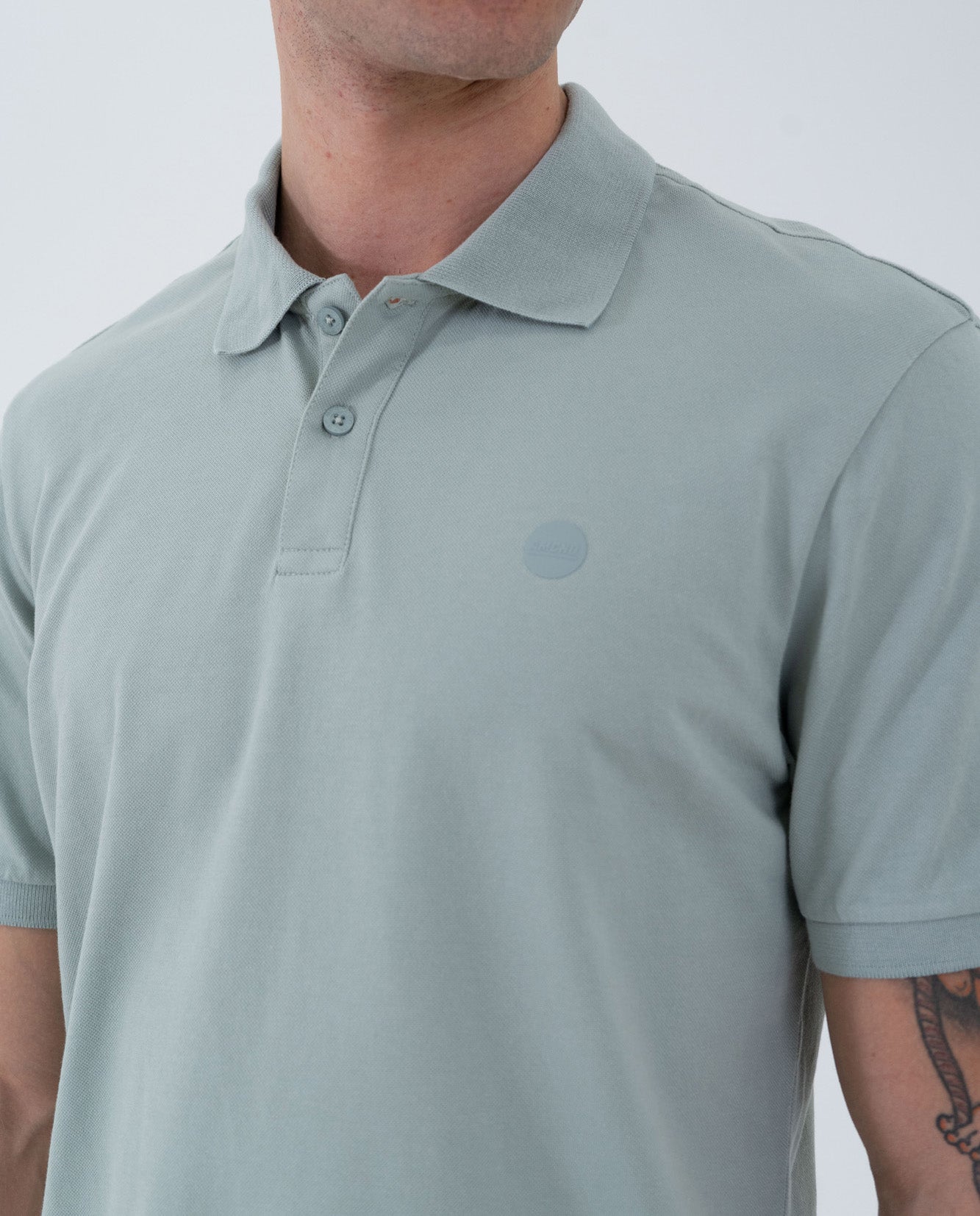 Camiseta Polo Americanino 800G004 Slim Fit Verde Claro