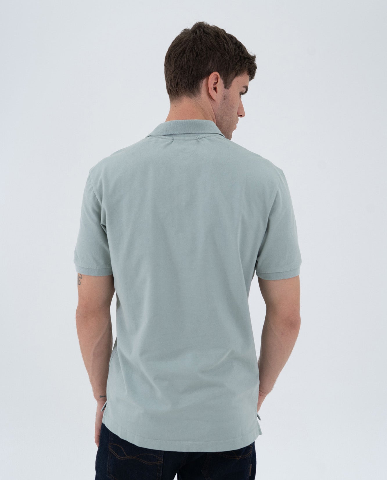 Camiseta Polo Americanino 800G004 Slim Fit Verde Claro