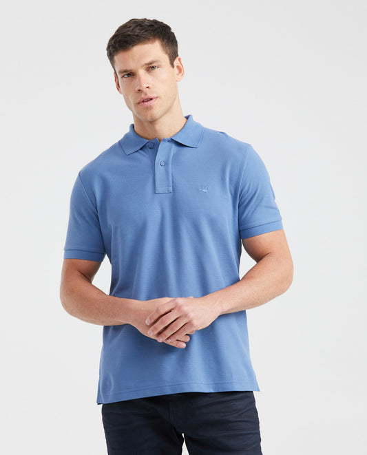 Camiseta Polo Chevignon 601G000 Classic Fit Azul Mezclilla Medio